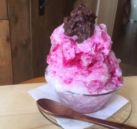 赤紫蘇シロップ小豆氷、他充実してきました！！